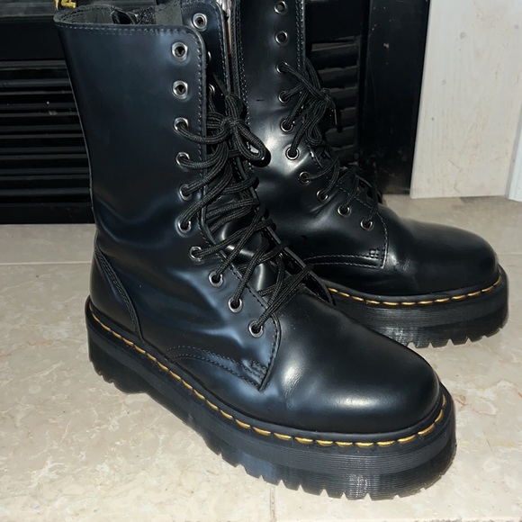 Dr Marten's Jadon Platform Leather Combat Boots Size 9 Ladies 8 Men  $248 - Picture 8 of 13